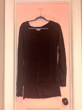 Self Esteem Black Scoop Neck Tunic Top
